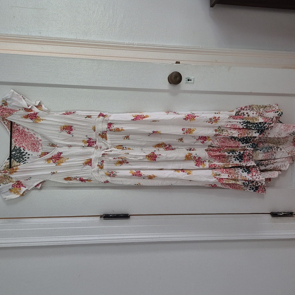 Lucky Brand Felice Floral Print High Low Dress Multi